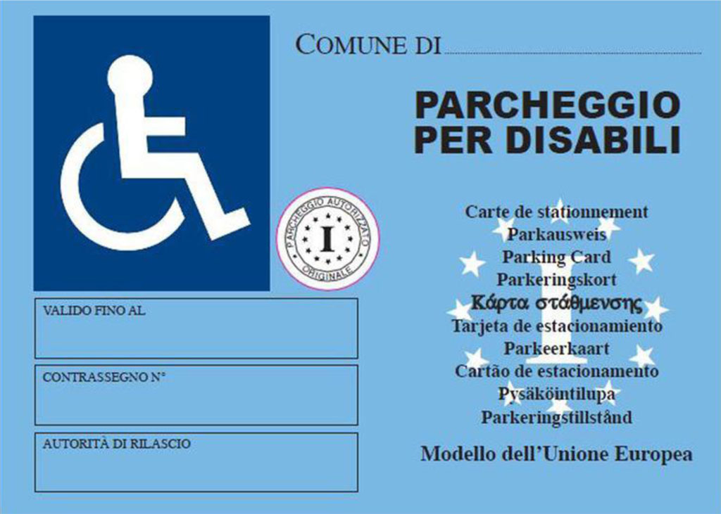 Contrassegno disabili