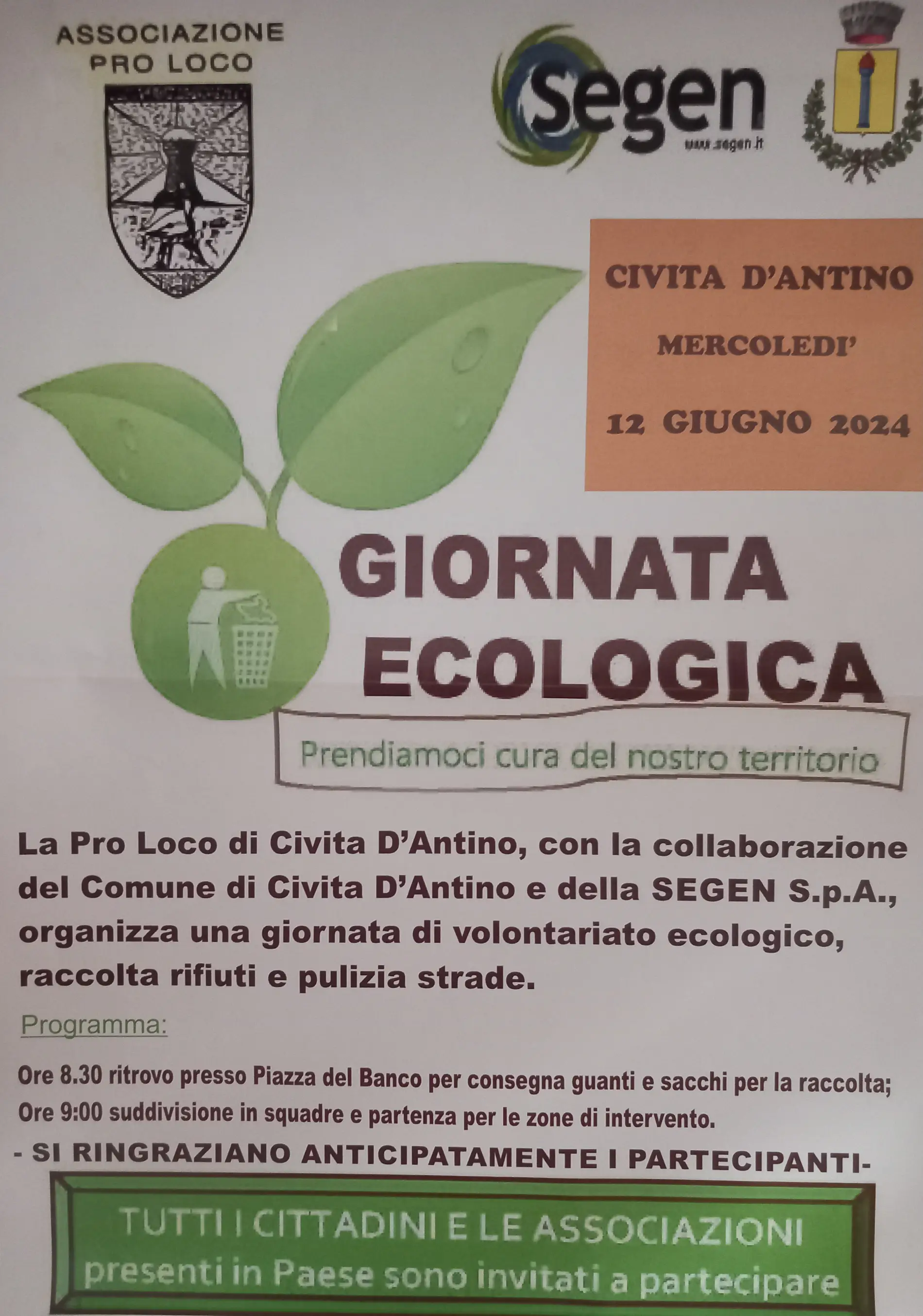 Giornata Ecologica Giornata Ecologica