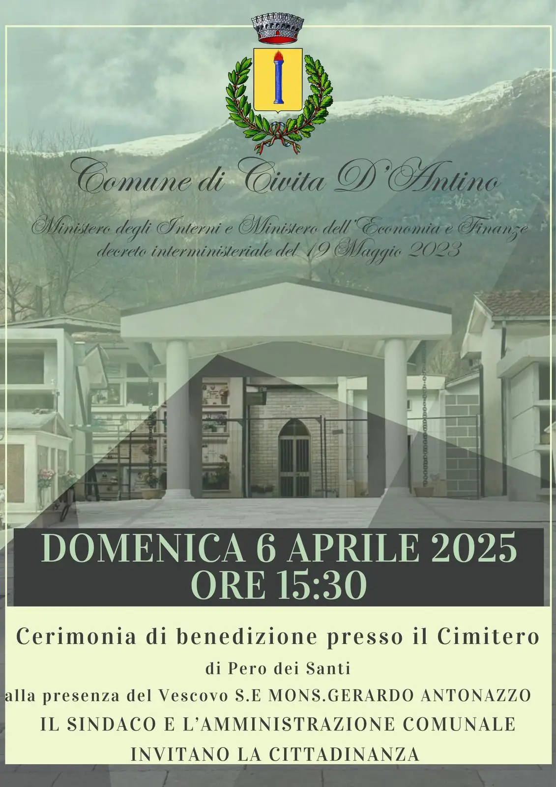 Cerimonia di benedizione Cimitero di Pero Dei Santi Cerimonia di benedizione Cimitero di Pero Dei Santi